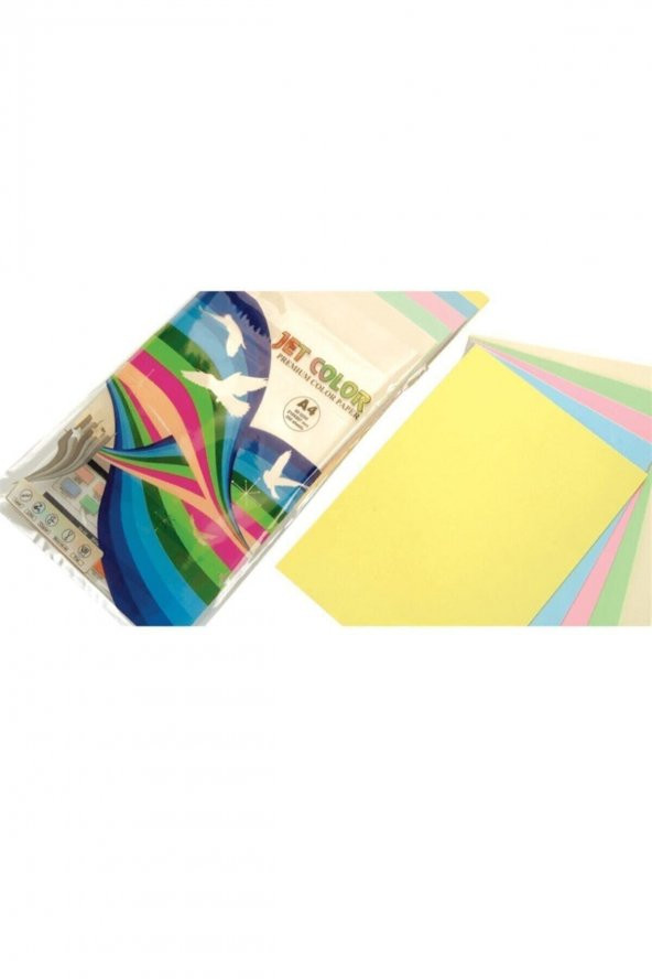 SARAY MATBAACILIK KAĞITÇILIK KIRTASİYECİLİK Jet Color Fotokopi Kağ.renkli A4 100lu(20x5 Pastel - 2