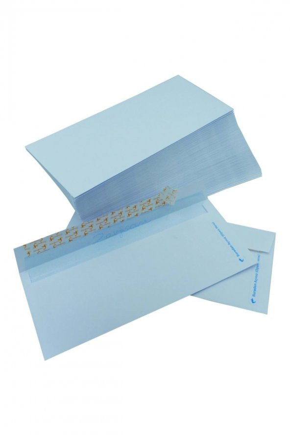 Zarfsan 90 Gr 1.hamur 105x240 Silikonlu Diplomat Zarf (500 Adet) - 2