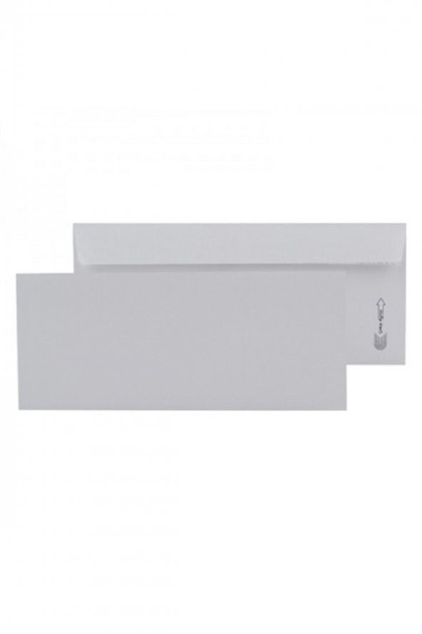 Asil Diplomat Zarf Beyaz 110 Gr 10.5 Cm X 24 Cm 100lü Paket