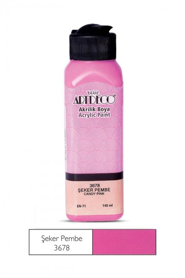 Artdeco Şeker Pembe Akrilik Boya 140 ml 3678 - 2