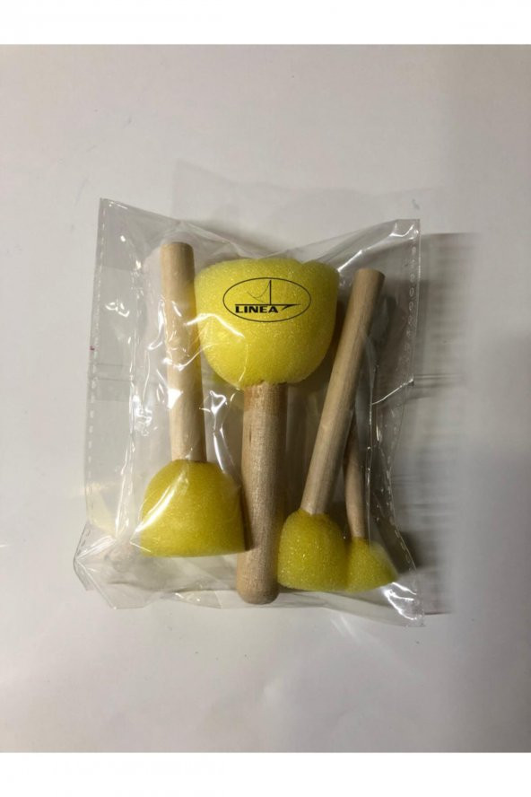 Linea Sanatsal Ponpon Fırça Tampon Fırça 4lü