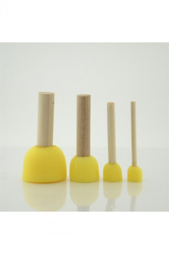Cadence 4lü Sünger Tampon Fırça Seti (ponpon Fırça)