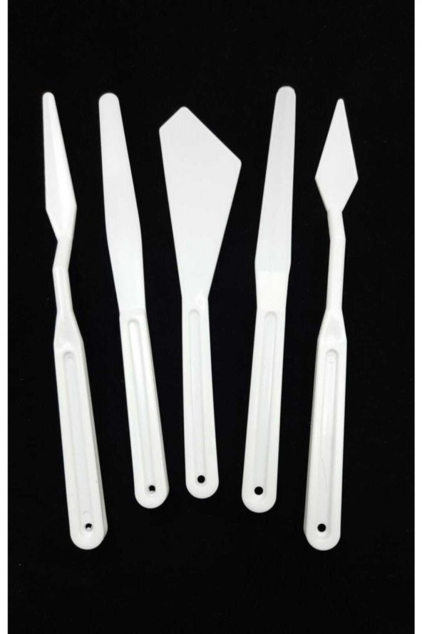 CRAFT HOBİ Resim Ve Heykel Çalışmaları Için 5li Plastik Spatülla Seti Spatula