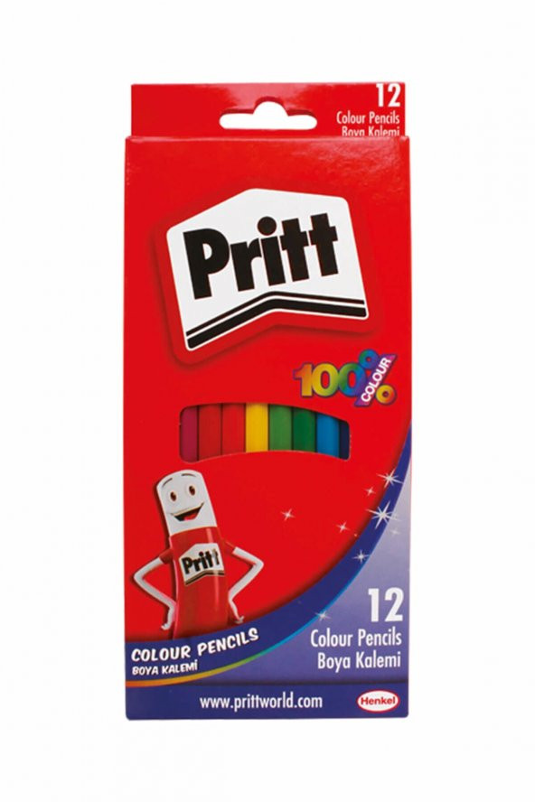 Pritt 12 Renk Kuru Boya Tam Boy 1219734