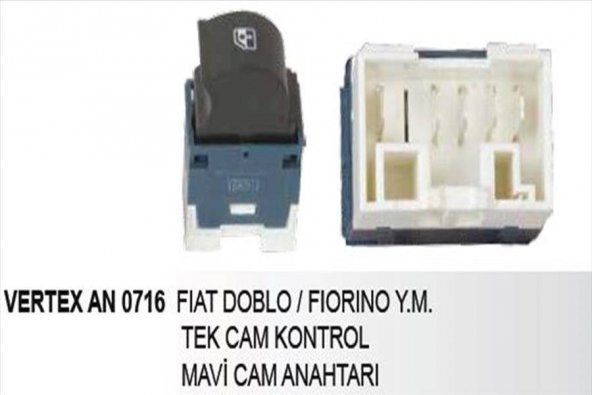 DD-AN-0716-CAM KALDIRMA ANAHTARI TEKLİ FIAT DOBLO/FIORINO MAVI