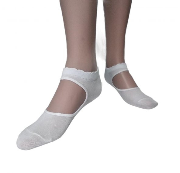 Kaydırmaz Taban Silikonlu Yoga Pilates ve Spor Çorabı - 10