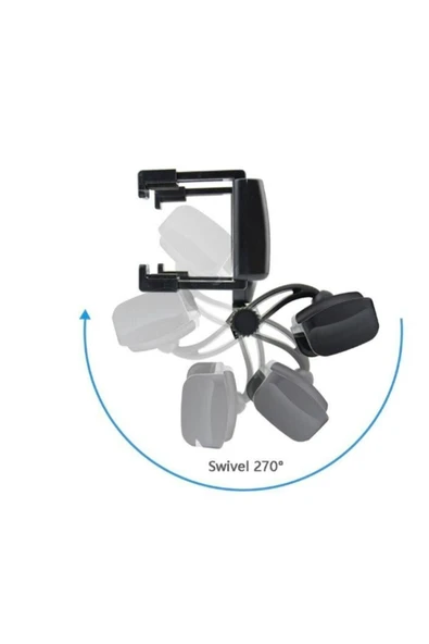 ASFAL 360 Derece Dönen Araç İçi Telefon Tutucu Dikiz Aynası Telefon Tutucu Car Holder - 2