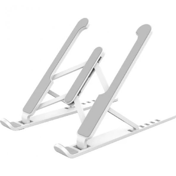 ASFAL Masaüstü 6 Kademeli 13 cm  Taşınabilir Katlanabilir Tablet ve Telefon Tutucu Stand Beyaz