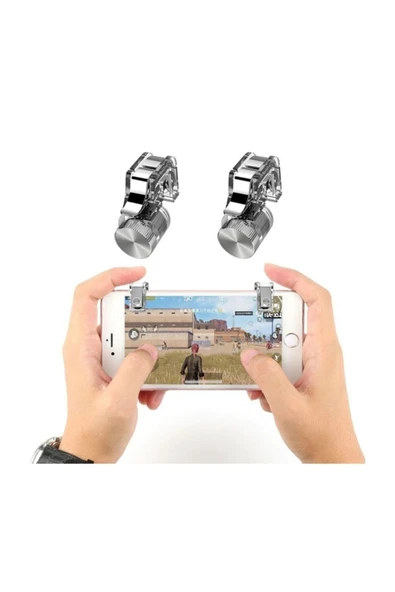 ASFAL R11 Pubg Tetik + Pubg Parmak Eldiveni Telefonlar için Oyun Adaptörü Ateş Tetik Düğmesi - 2