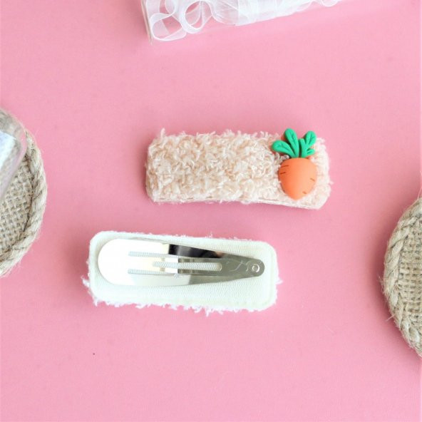 2'li Peluş Toka Şirin Meyveler - 2