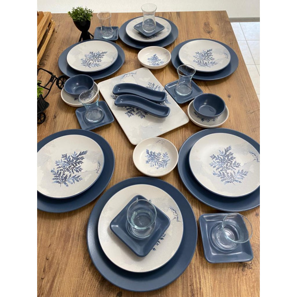 Keramika Takım Kahvaltı Blue Magıc 33 Parça 6 Kişilik - 2