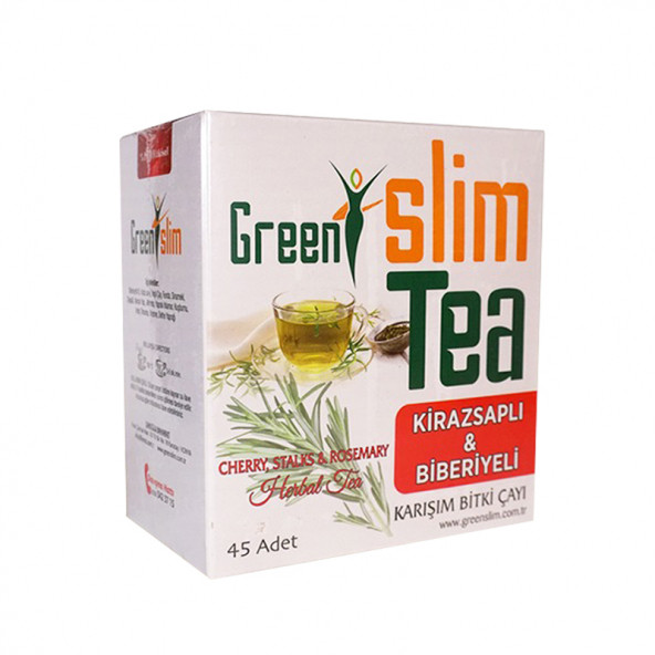 Slim Tea Kiraz Sapı & Biberiyeli Green Slim Tea 45 Poşet