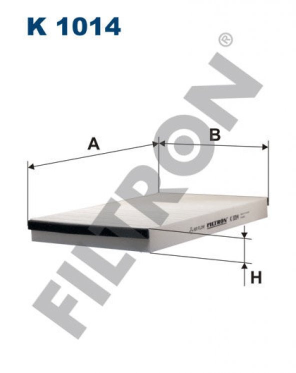 FILTRON POLEN FİLTRESİ DİKDÖRTGEN ASTRA G 98-04 - ASTRA H 04-14 -ZAFIRA A 98-10 1.4-1.6-