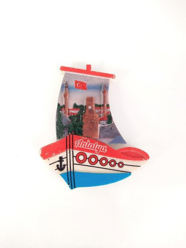 Gemi Görünümlü Magnet Buzdolabı Süsü Mıknatıslı Ev Dekor
