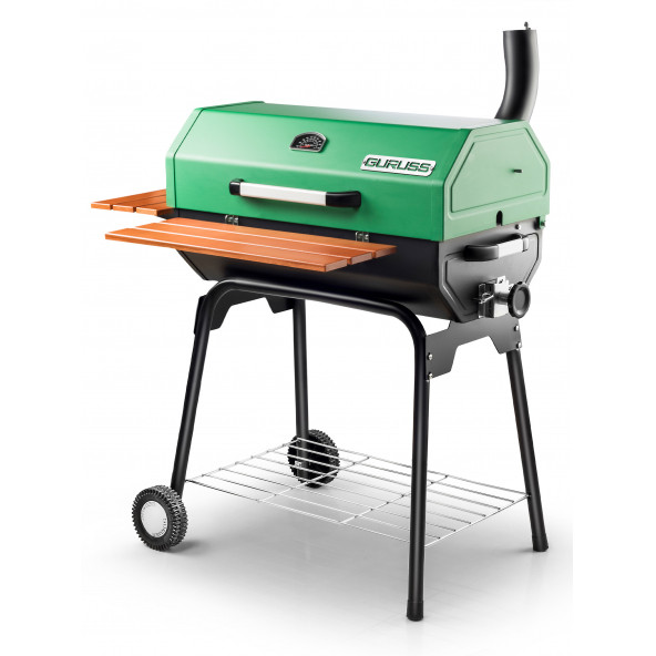 Guruss Cg-075 Kömürlü Barbekü Mangal Tam Set Yeşil - 2