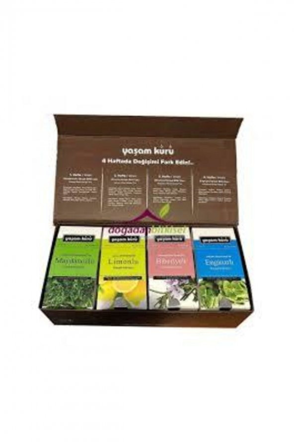 Yaşam Kürü 4lü Çay Seti Doğal Detoks Çayı - 1