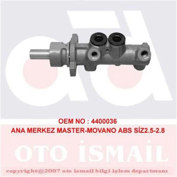 CIFAM ANA MERKEZ MOVANO 2.5-2.8 99-03 MASTER 3- 2.5 DCİ 2.8 DTI 3.0 DCI 00 25.4mm