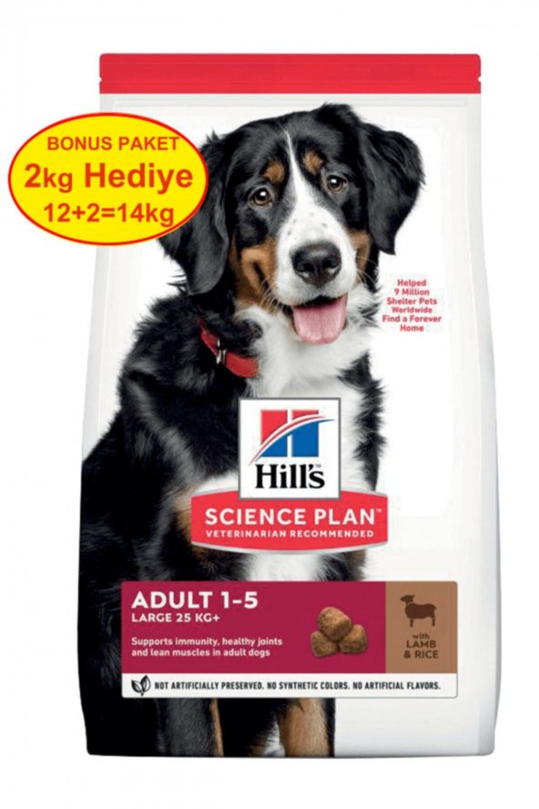 Hills Kuzu Etli Büyük Irk Yetişkin Köpek Maması 14 KG
