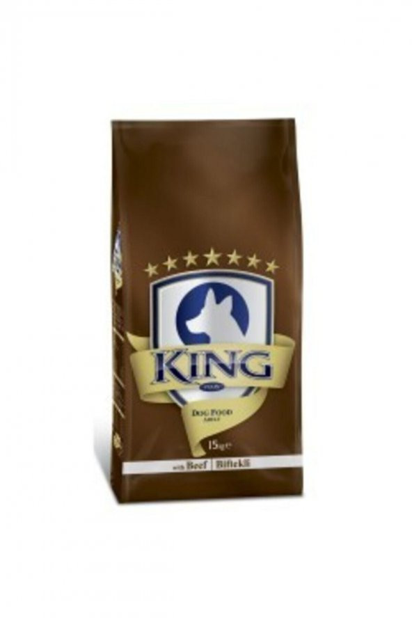 King Plus Beef Dog Biftekli Yetişkin Köpek Maması 15 KG ürün görseli