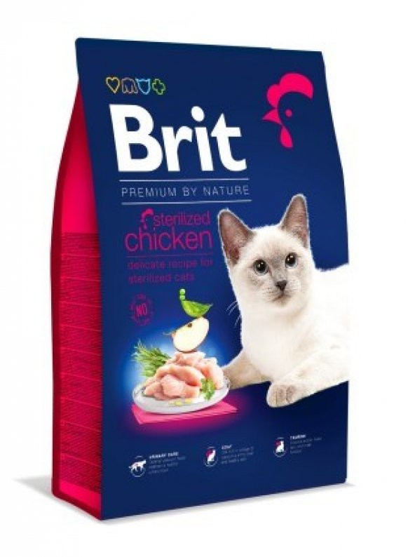 Brit Care Premium By Nature Cat Sterilized Chicken 8 kg ürün görseli