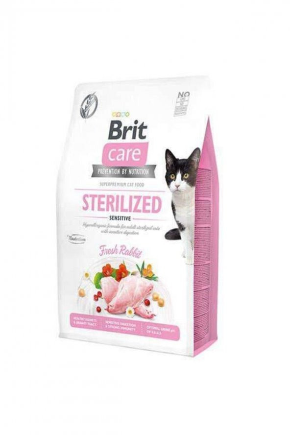 Brit Care Sterilised Sensitive Tavşanlı Yetişkin Kedi Maması 7 KG