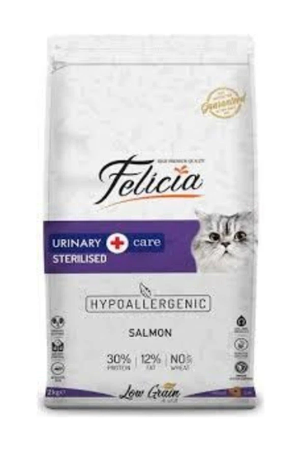 Felicia Low Grain HypoAllergenic Light Sterilised Somonlu 12 kg Yetişkin Kuru Kedi Maması