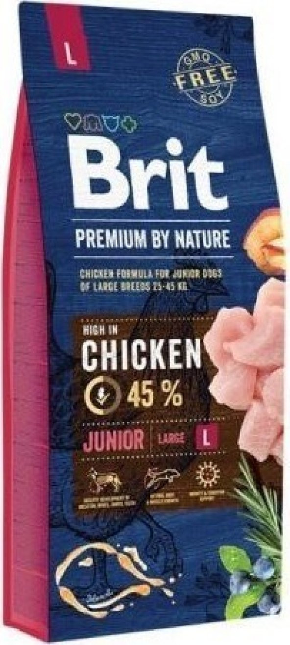 Brit Premium Tavuklu Büyük Irk Yavru Köpek Maması 15 KG ürün görseli