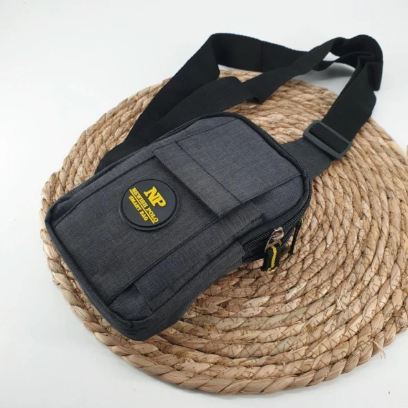 Küçük Boy Kapaklı Erkek Göğüs Çantası - Resim 10