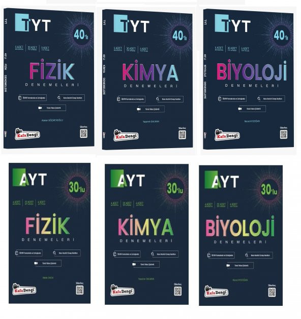Kafadengi Tyt Ayt Fizik Kimya Biyoloji Branş Deneme Seti 2023 ürün görseli