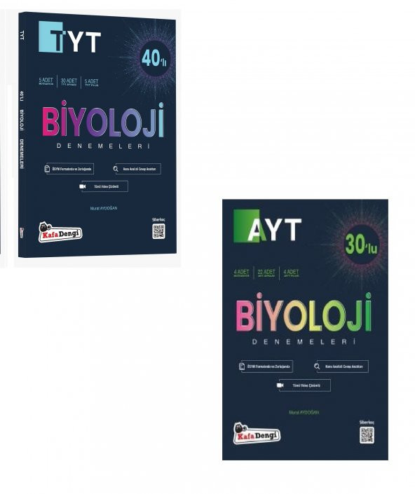 Kafadengi Tyt Ayt Biyoloji Branş Denemesi Seti 2023 ürün görseli