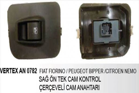 DD-AN-0782-CAM KALDIRMA ANAHTARI TEKLİ SAĞ FIAT FIORINO/ PEUGEOT BIPER/ CITROEN NEMO ÇERÇEV