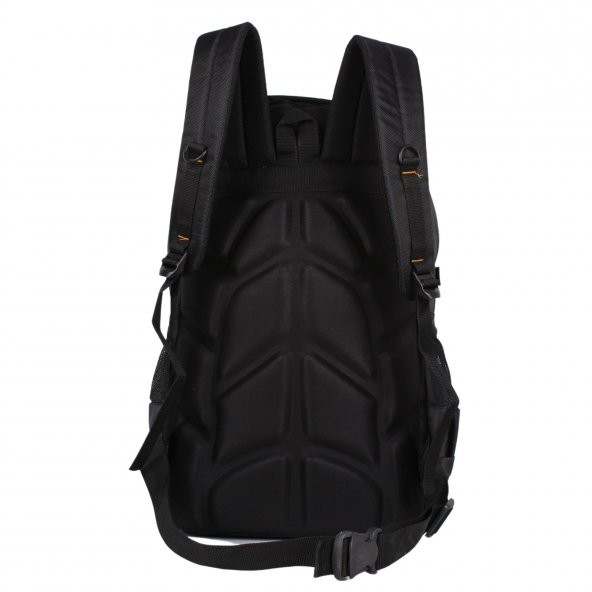 Bagacar IZDAG Siyah Siyah Seyahat Sırt Çantası 60 LT 17" Laptop Bölmeli - 4