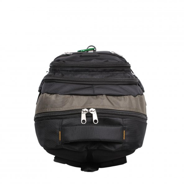 Bagacar IZDAG Kahve Siyah Seyahat Sırt Çantası 60 LT 17" Laptop Bölmeli - 6