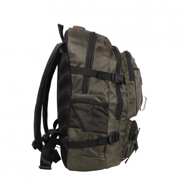 Bagacar IZDAG Haki Seyahat Sırt Çantası 60 LT 17" Laptop Bölmeli - 5