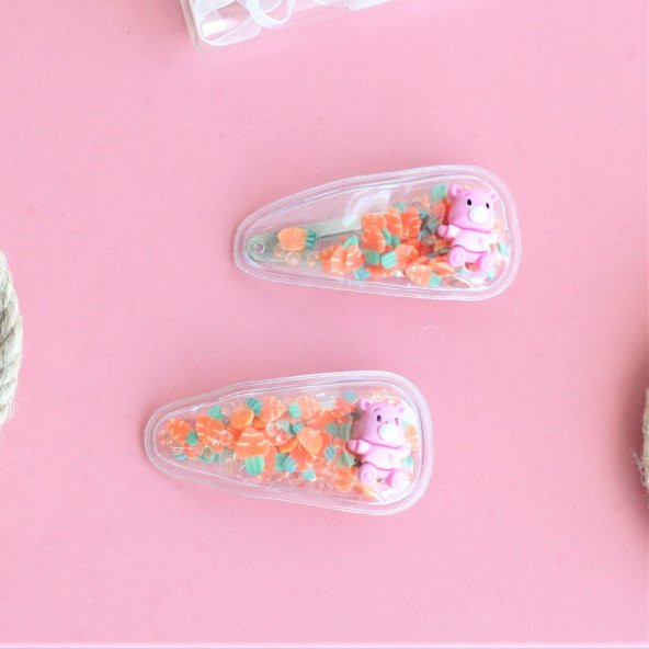 2'li Peluş Toka Sevimli Hayvanlar