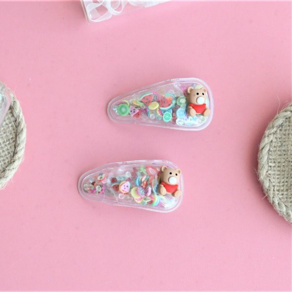 2'li Peluş Toka Sevimli Hayvanlar - 5