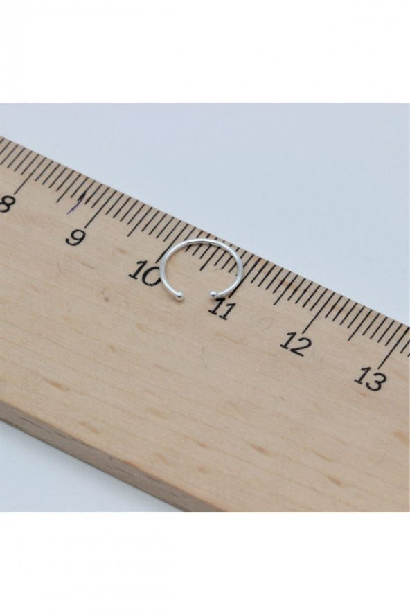 925 Ayar Gümüş Halka Burma Hızma Burun Piercing Nose Ring - 4