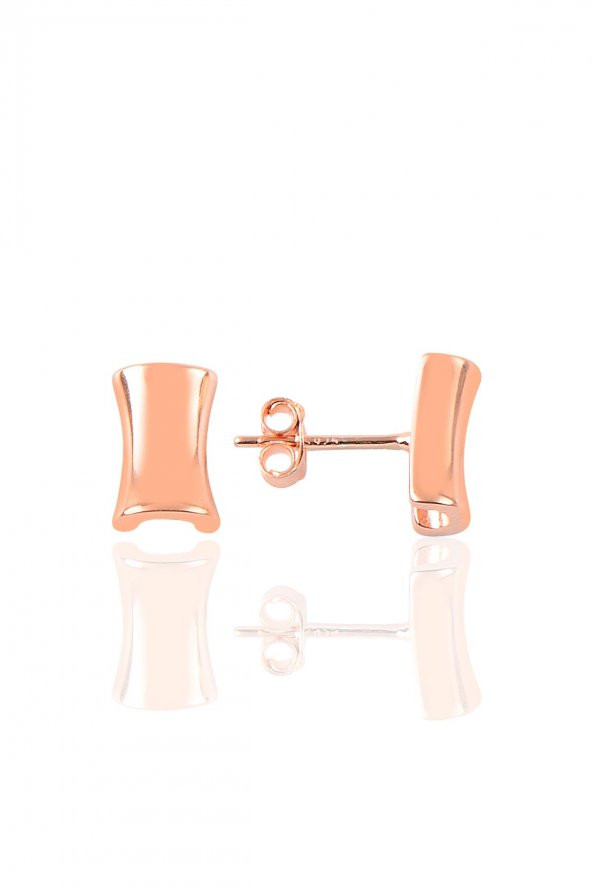 Gümüş sade taşsız küpe ürün görseli 1