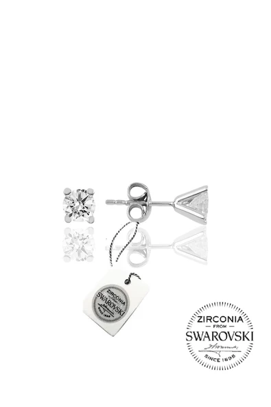 Gümüş Swarovski tek taş modeli üçlü set SGTL20503A - Resim 2