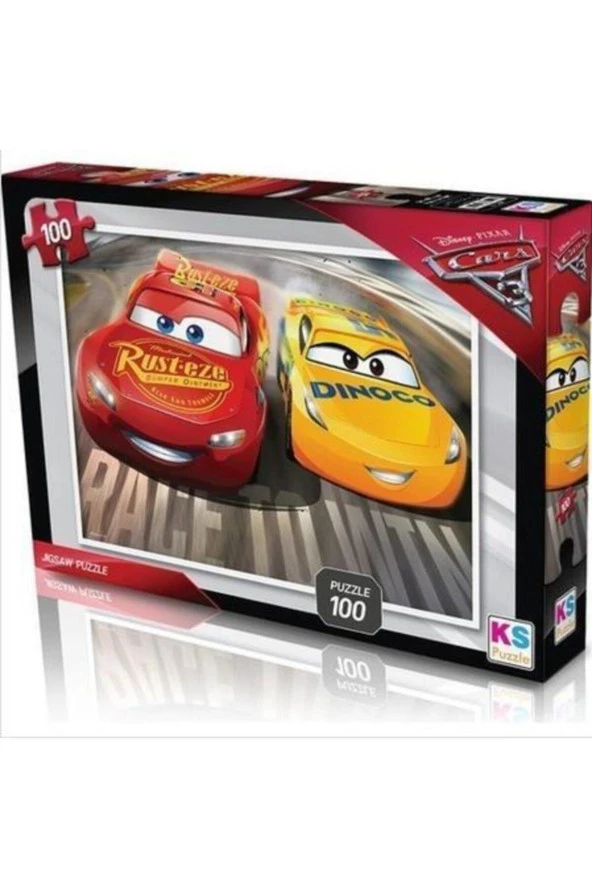 KS Games Cars Puzzle 100 Parça Çocuk Puzzle