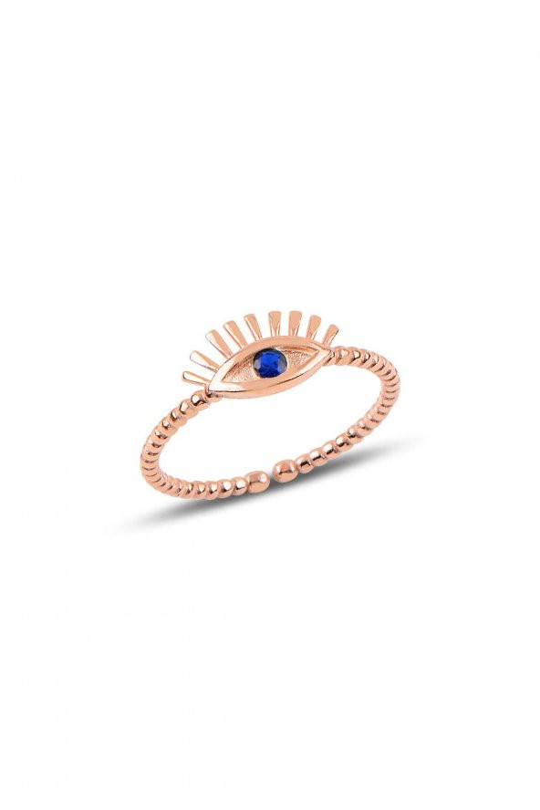 Gümüş ayarlamalı kirpik modeli yüzük ürün görseli 1