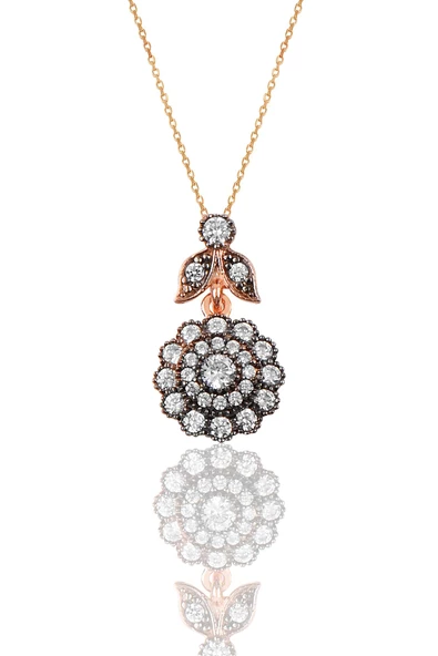 Gümüş elmas möntürlü üçlü set SGTL9873 - 5