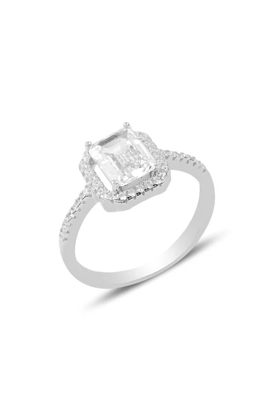 Gümüş pırlanta modeli baget taşlı yüzük SGTL9779 ürün görseli