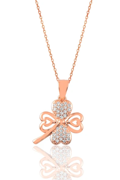 Gümüş yonca modeli kolye SGTL9255 ürün görseli 1