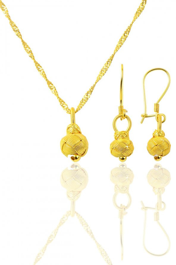 Gümüş altın yaldızlı kazaziye top modeli ikili set - 1