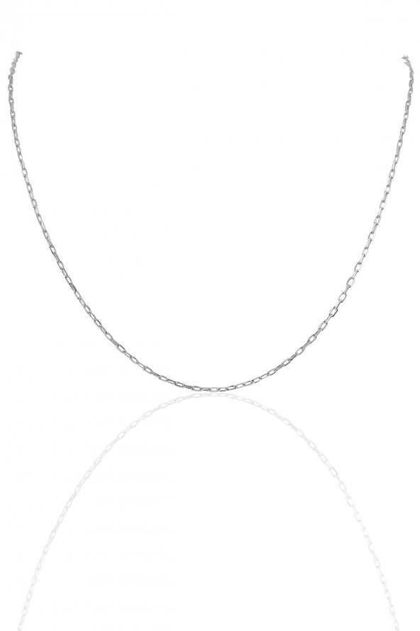 Gümüş rodyumlu 45 cm figaro zincir SGTL10102RODAJ ürün görseli 1