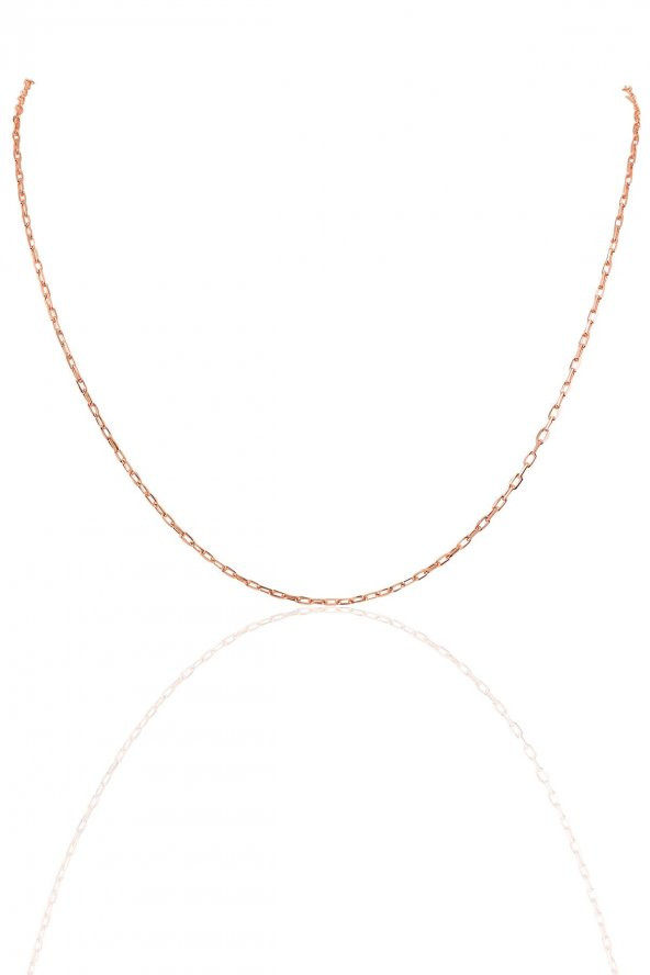 Gümüş rose  60 cm figaro zincir SGTL10103ROSE ürün görseli 1