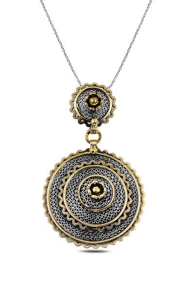 Gümüş otantik telkari kolye SGTL10301KLY ürün görseli 1