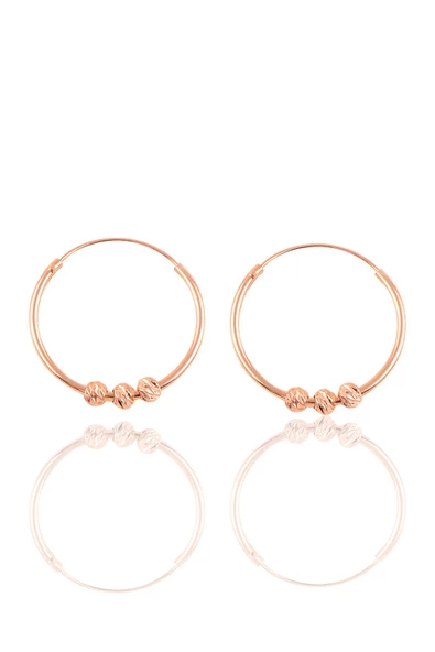 Gümüş 18 mm doricalı halka küpe ürün görseli 1