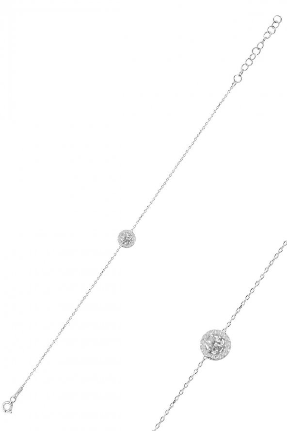 Gümüş pırlanta bileklik ürün görseli